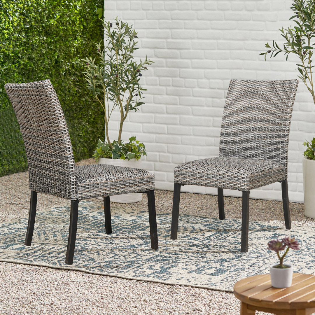 Pavane Rattan Patio Dining Side Chair